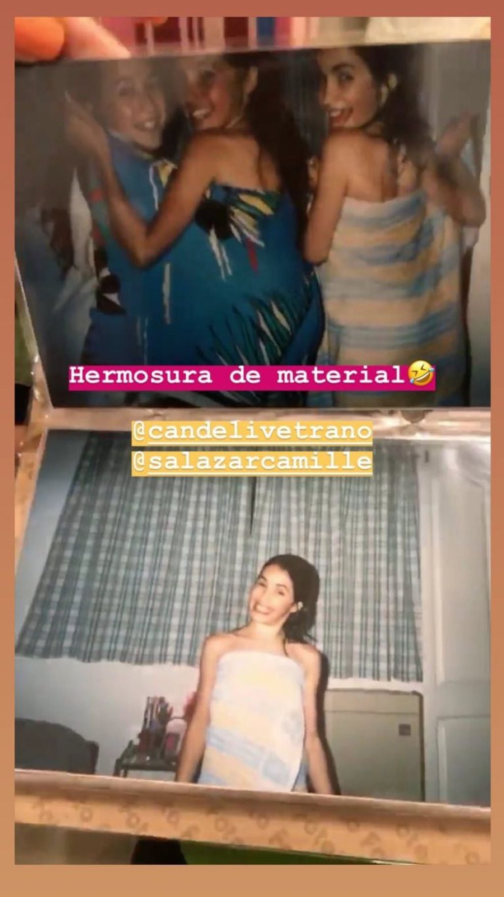 Lali Espósito compartió algunas fotos de su infancia junto a Candela Vetrano y Camila Salazar