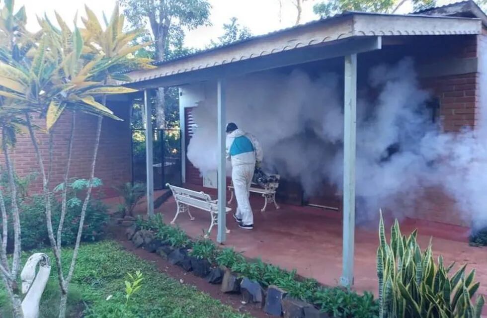 Este lunes se fumigó el Hogar de Ancianos de Puerto Iguazú.
