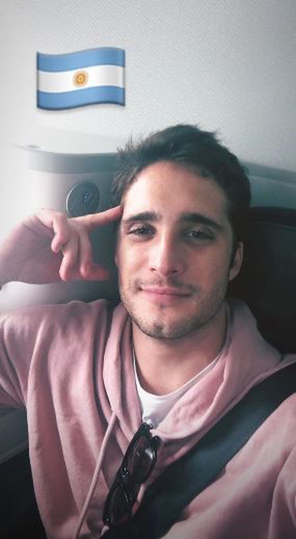 Vía Instagram, Diego Boneta compartió su felicidad por desembarcar en Argentina. Instagram/diego