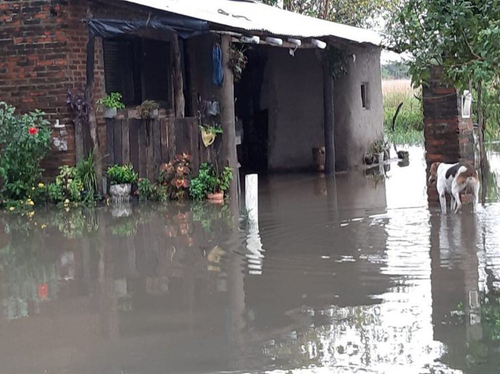 Itatí: inundaciones y familias evacuadas