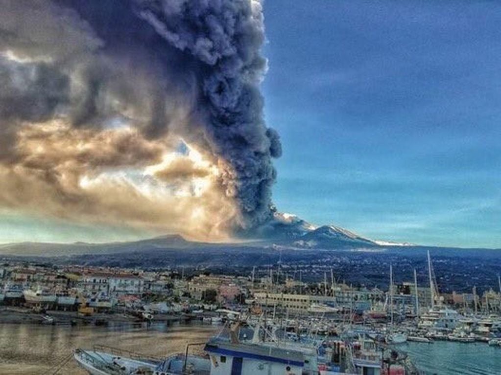 El volcán Etna (Foto: Twitter)