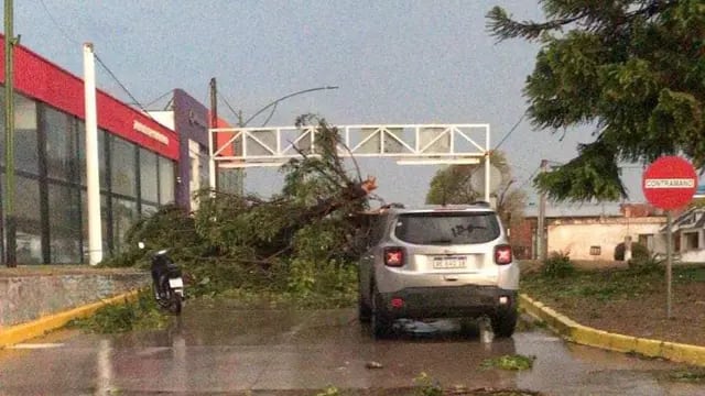 Los destrozos en Río Primero