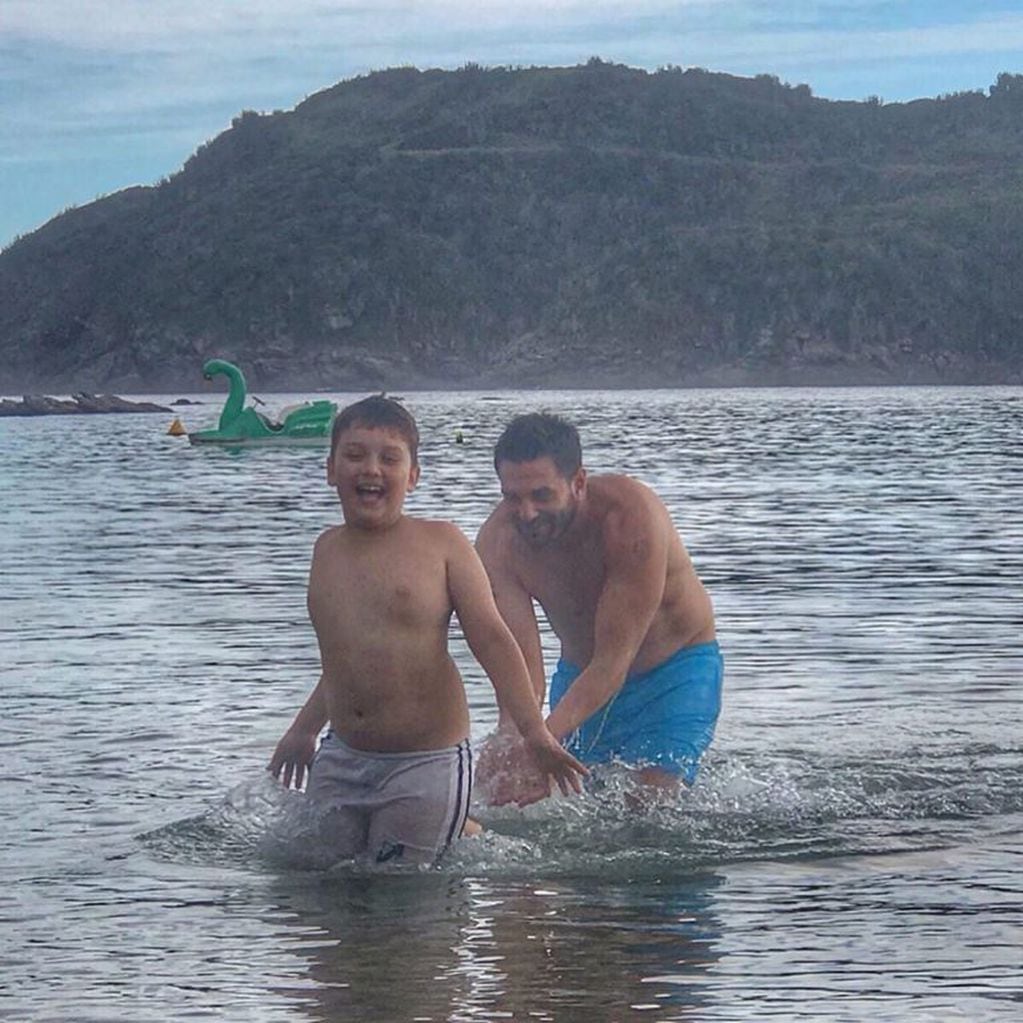 Thiago Rodriguez y Santiago Caamaño se divierten juntos durante sus vacaciones a Brasil (Foto: Instagram/ @santiagocaamano)