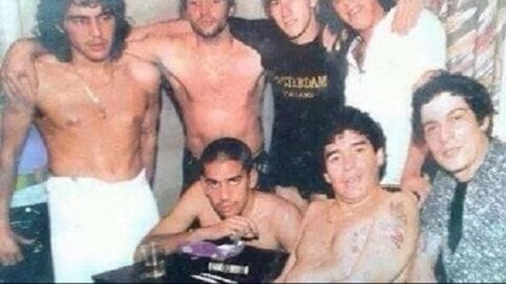 El Kily González habló de la famosa foto con Maradona, Verón y ¿droga? (Foto trucada)