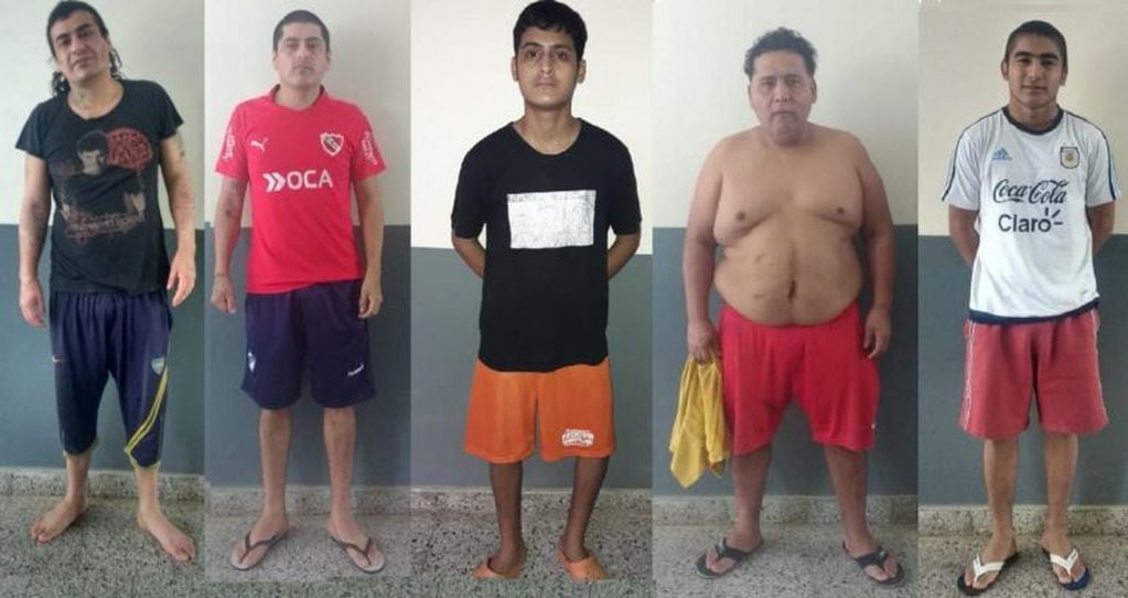 Los 5 presos fugados de Salta. (Web)