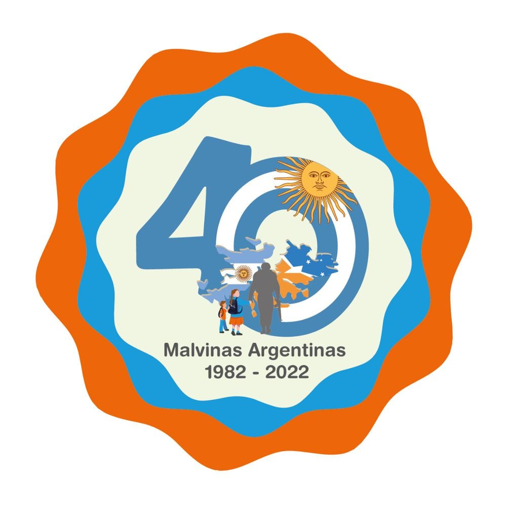 Logo presentado por la Subcomisión "Herederos de la Causa Malvinas", del Centro de Excombatientes de Malvinas en Ushuaia.