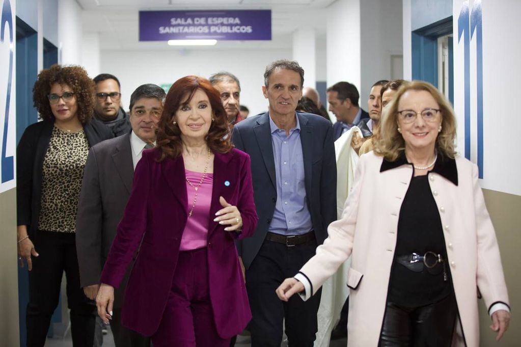 Cristina Kirchner y Alicia Kirchner, en Santa Cruz.