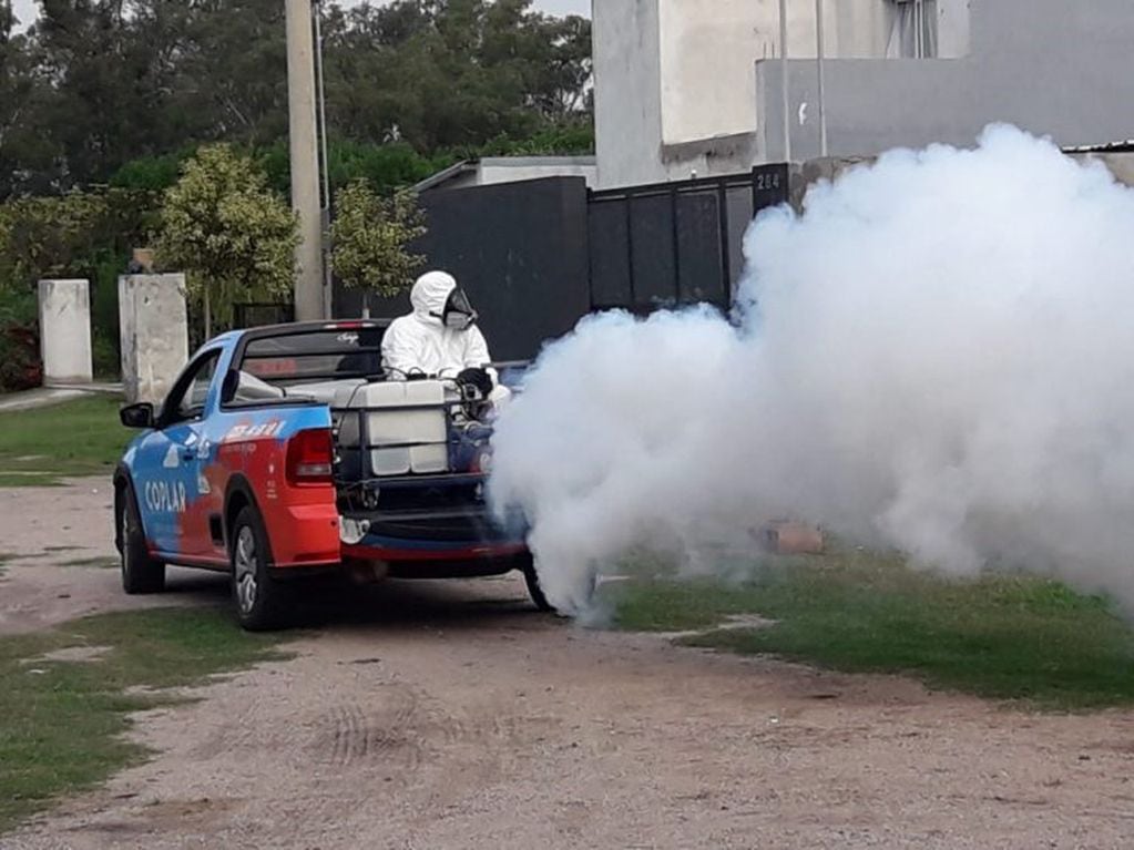 Fumigaciones contra el Dengue en Arroyito, La Curva y El Fuertecito