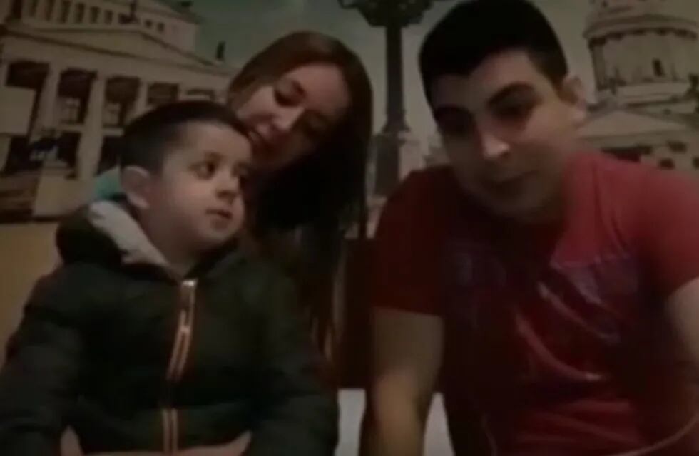 Mateo junto a sus padres grabaron un video de agradecimiento.