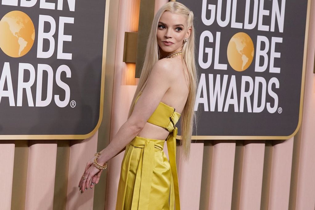  ID:7690913 Anya Taylor-Joy arrives at the 80th annual Golden Globe Awards at the Beverly Hilton Hotel on Tuesday, Jan. 10, 2023, in Beverly Hills, Calif. (Photo by Jordan Strauss/Invision/AP)