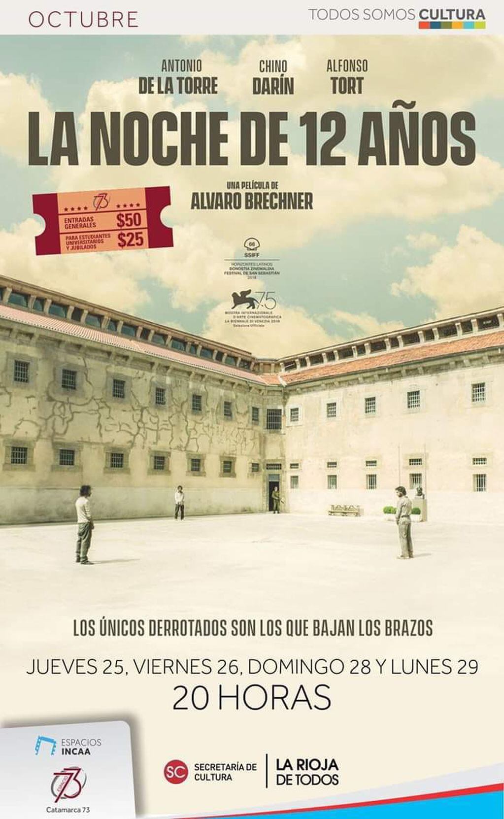 Es un largometraje inspirado en los años de encierro y aislamiento que sufrieron  José “Pepe” Mujica, Mauricio Rosencof y Eleuterio Fernández Huidobro