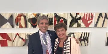 Luis Caputo se reunió con Kristalina Gueorguieva. (FMI)
