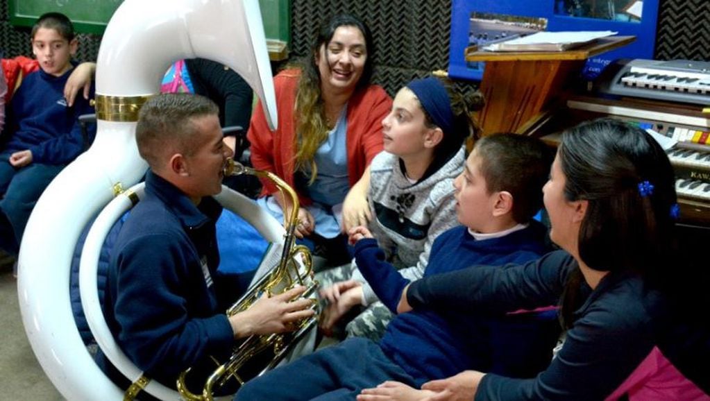 Gabinete de Música de la Escuela de Suboficiales de la Armada (ESSA).
(Foto: Gaceta Marinera)
