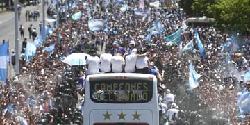 Caravana de la selección Argentina