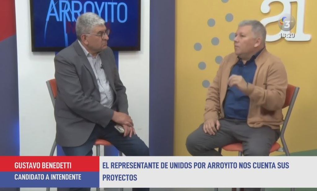 Gustavo Benedetti en Arroyito Informa Canal 3