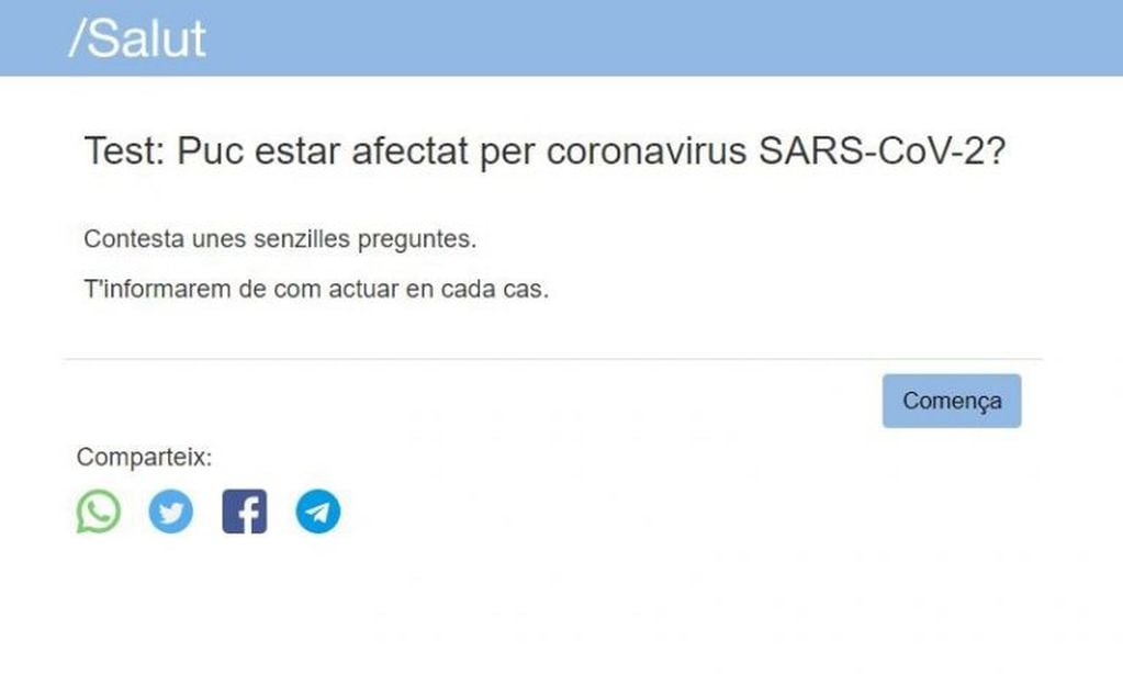 Crearon un test online para saber si tenes el coronavirus