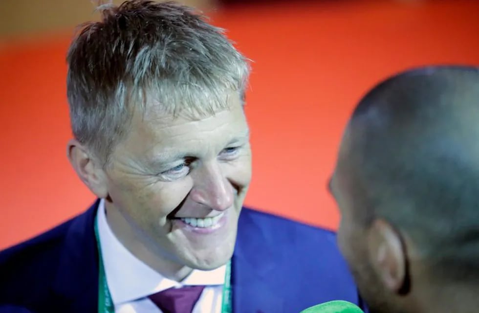 El entrenador de la selección de Islandia, Heimir Hallgrimsson.