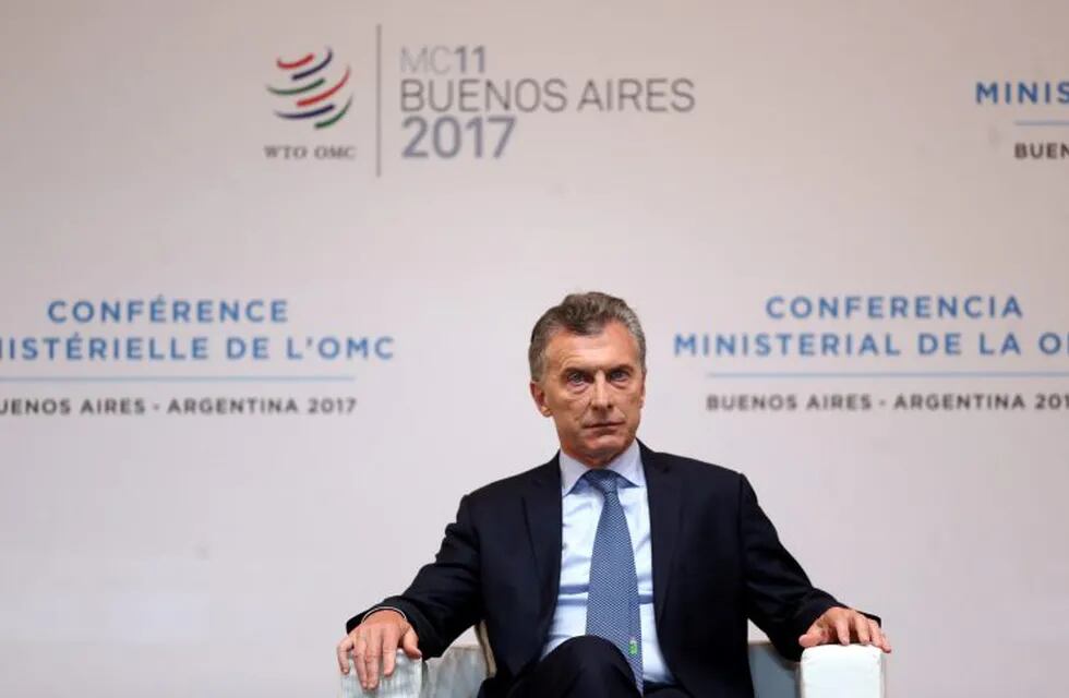 Mauricio Macri en la apertura de la OMC en Buenos Aeres. (Reuter)