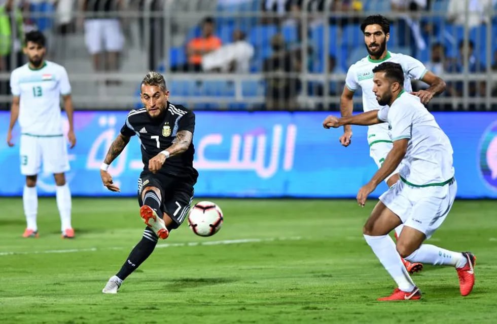 Sin Messi, la Selección Argentina de Scaloni le gana 2-0 a Irak en Arabia Saudita (TyC Sports). Foto: REUTERS.