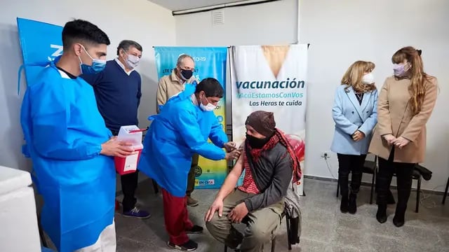 Las Heras entregó a San Martín 300 vacunas antigripales