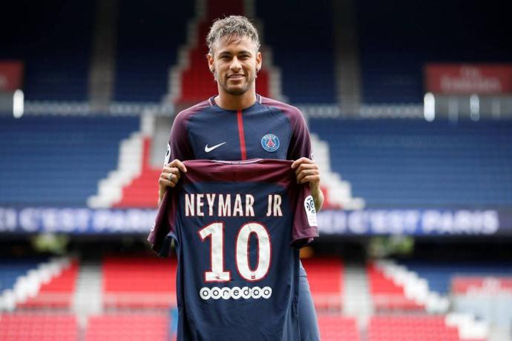 La presentación de Neymar en 2017.