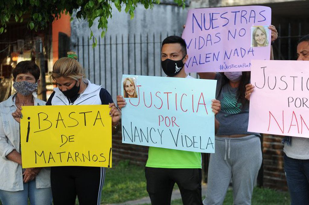 Alan Leguizamón participó de la marcha en homenaje a Nancy Videla. Foto Juano Tesone