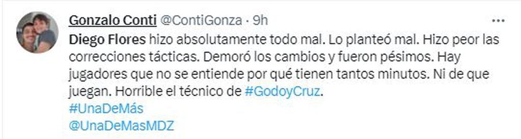 Críticas en Twitter tras la derrota del Tomba en La Paternal.