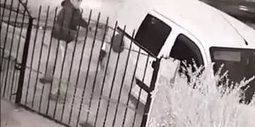 Motochoro baleó a un repartidor de pan en Córdoba (Captura de video).