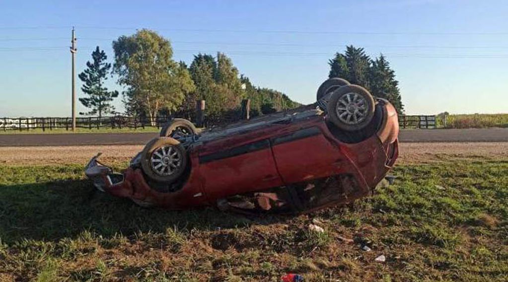 El Sandero que conducía la mujer de Rancul 