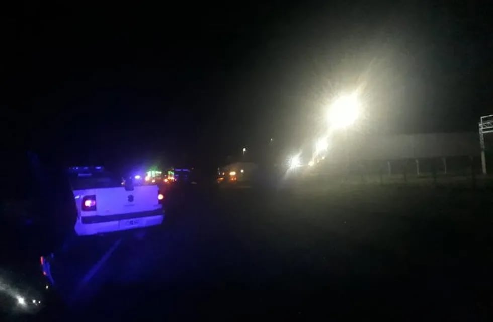 El accidente ocurrió sobre la Ruta Provincial 6 a la afueras de Esperanza. (Policía de Santa Fe)