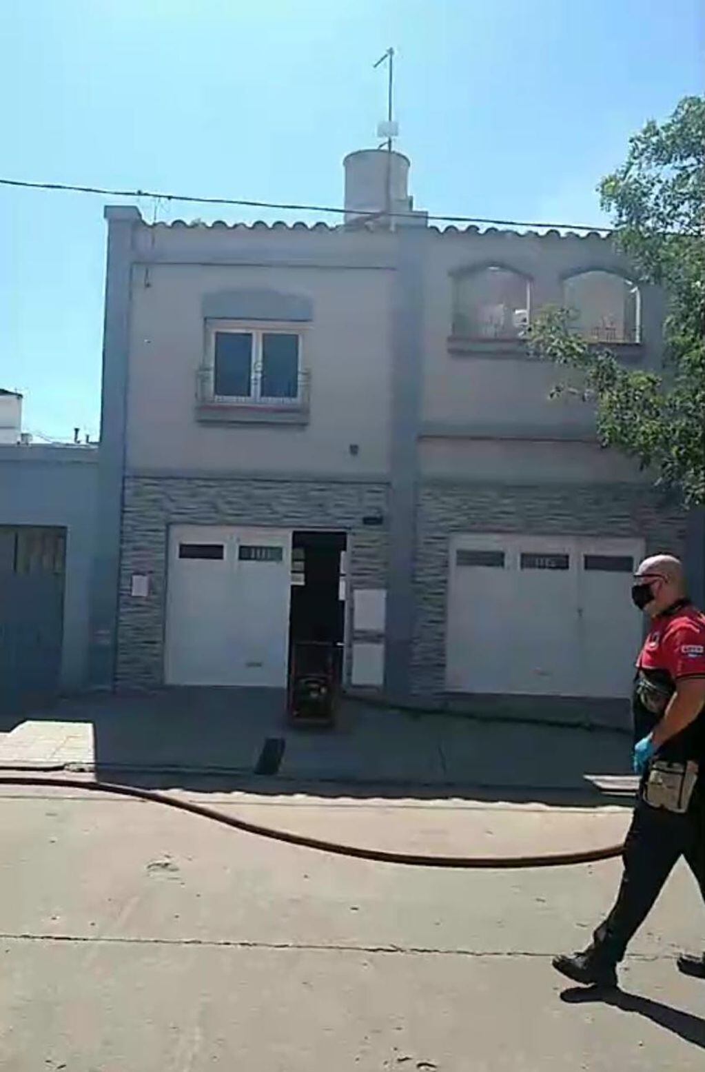 Incendio en una vivienda en barrio San Martín, San Francisco