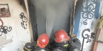 Incendio en una casa de Cofico.