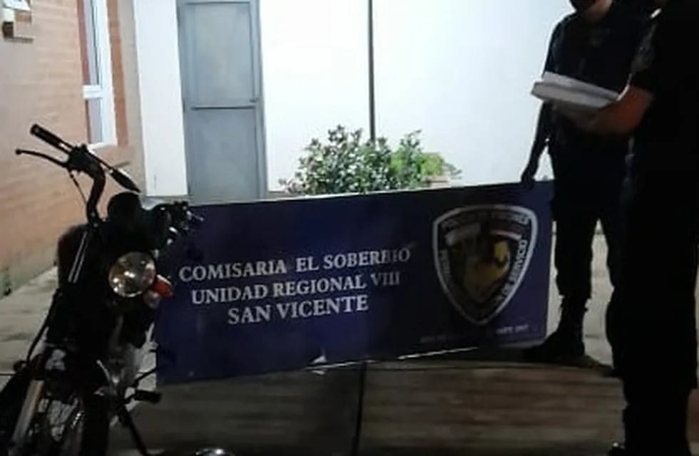 El Soberbio: recuperan una moto que había sido denunciada como robada
