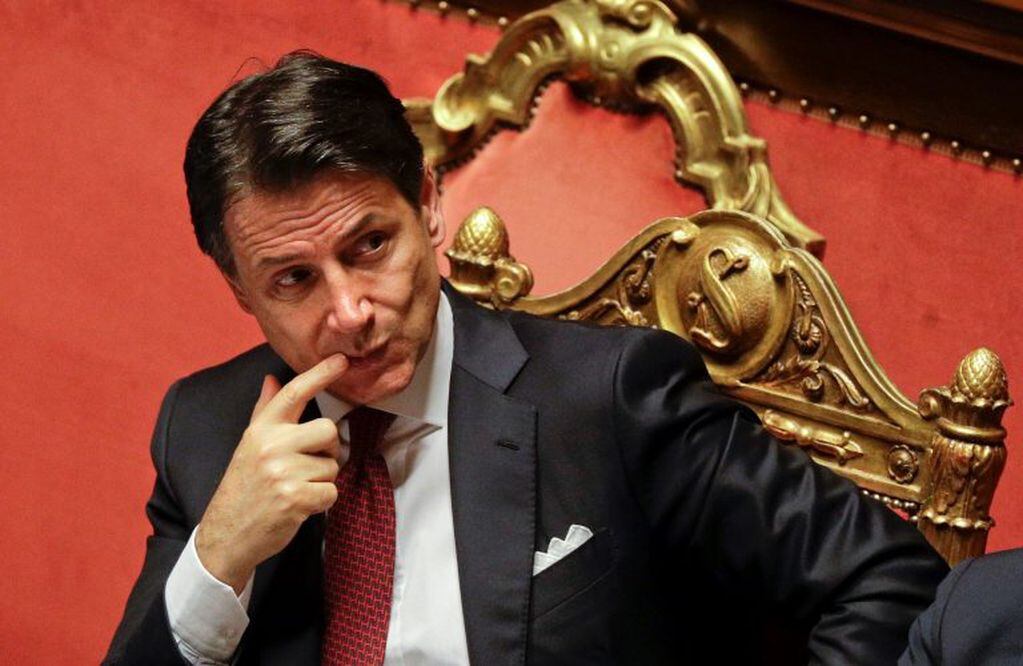 El primer ministro italiano, Giusseppe Conte, renunció a su cargo en medio de la crisis política que vive su país. (AP Photo/Gregorio Borgia)