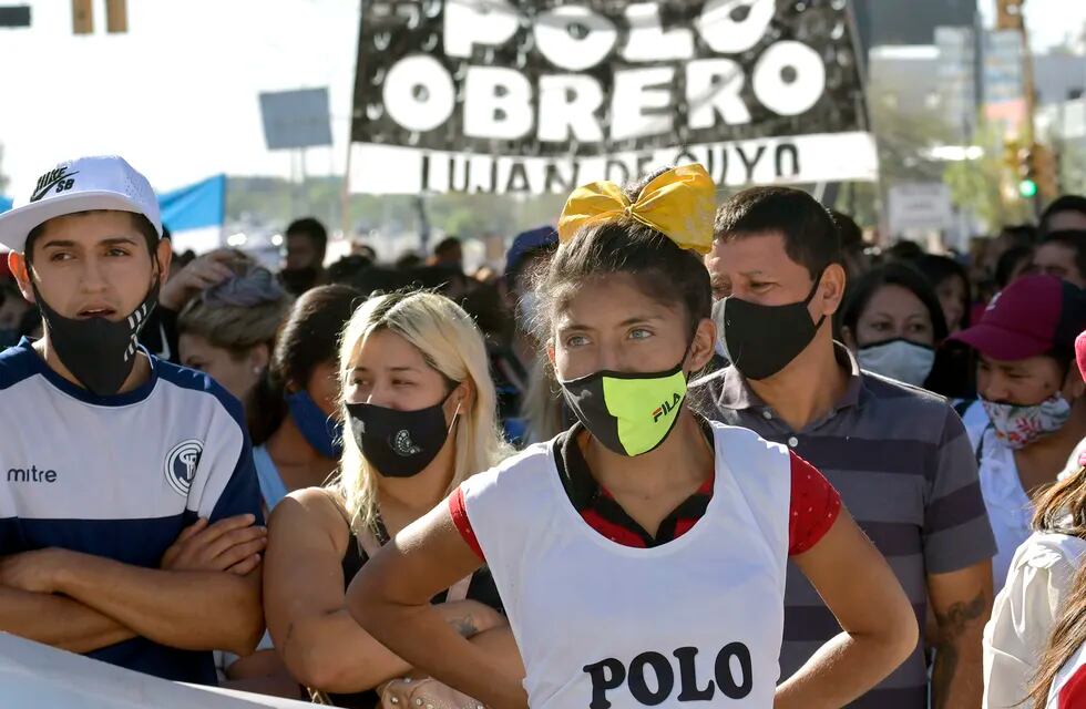 La Ciudad aancionó al Polo Obrero por cortes de calles en el microcentro durante una protesta realizada este miércoles. Orlando Pelichotti/ Los Andes