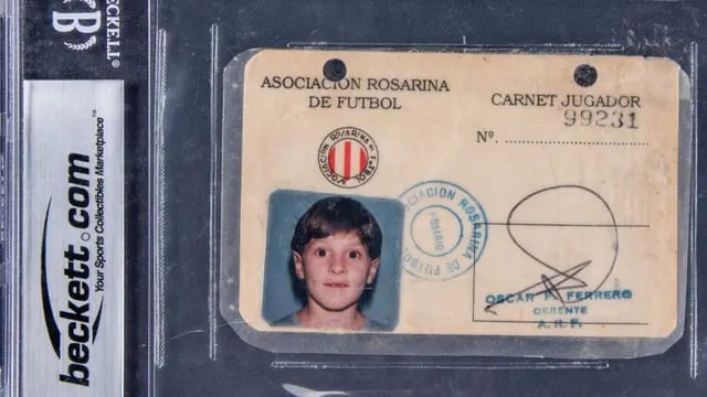 Lionel Messi carnet Newell's Old Boys