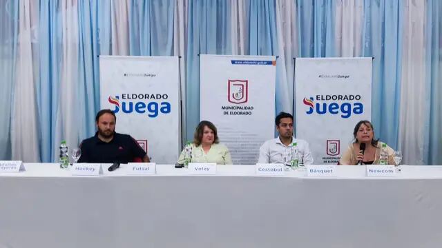 Se realizó la presentación “Eldorado Juega”, un programa municipal para impulsar el deporte