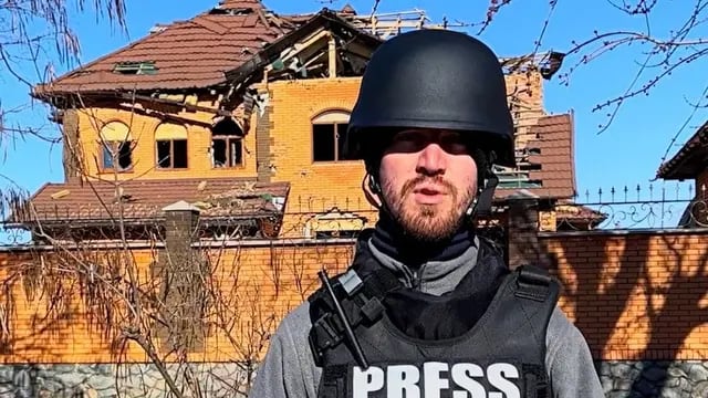 Bryan J. Mayer, el periodista rafaelino que es corresponsal de guerra en Ucrania