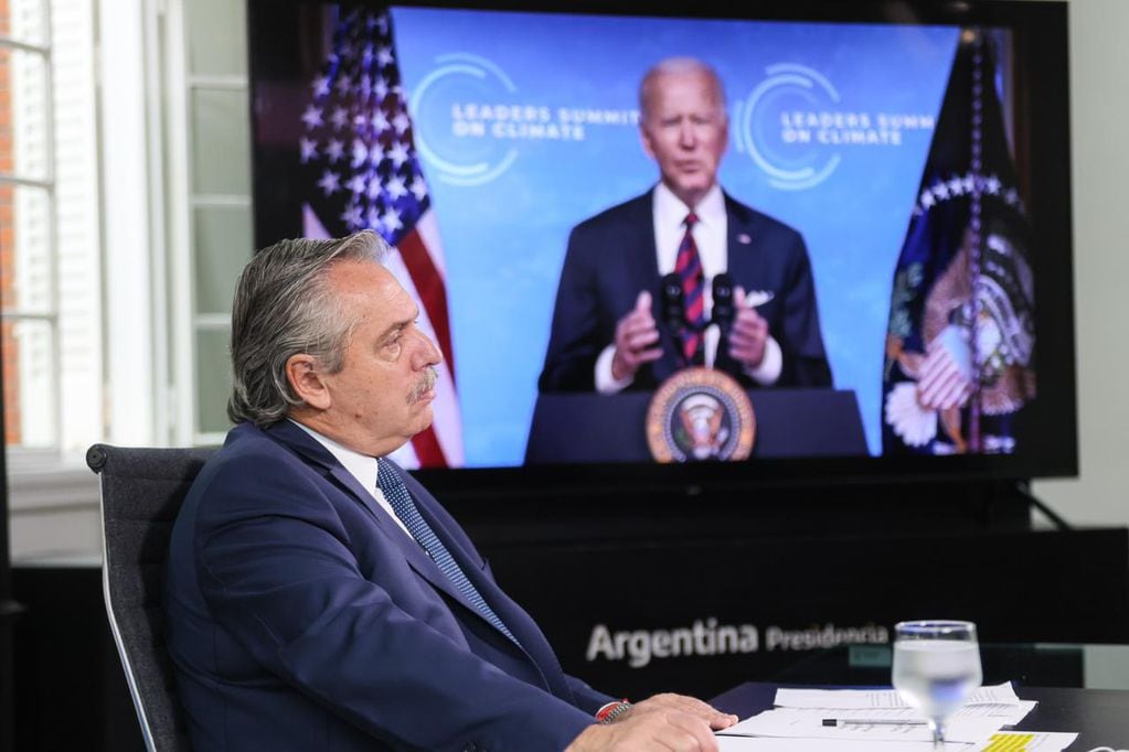 Alberto Fernández y Joe Biden tenían pactada una reunión bilateral el pasado 26 de julio, que finalmente no se concretó. Foto: Presidencia.