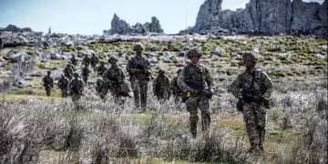 Ejercicios militares en Malvinas
