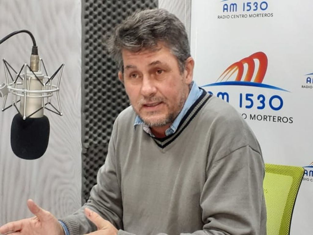 El Secretario de Gobierno de Morteros José Poletti, en una entrevista radial.