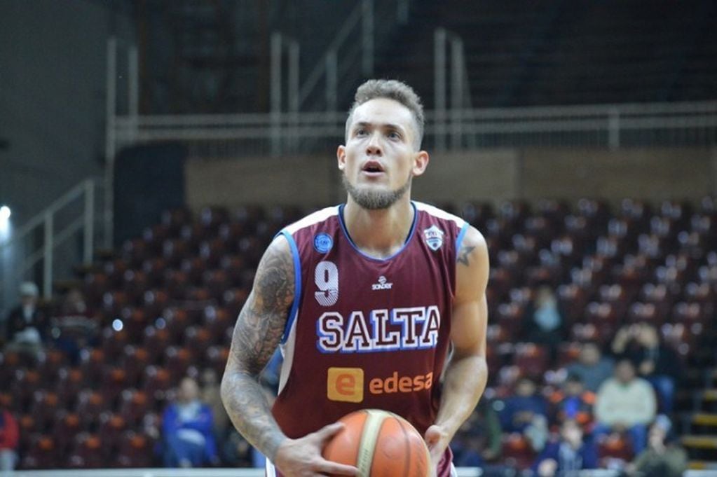 Mateo Bolivar, escolta de Salta Basket. (Twitter Salta Basket)