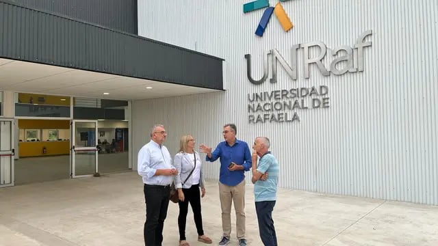 Luis Castellano recorrió el nuevo edificio de la UNRaf