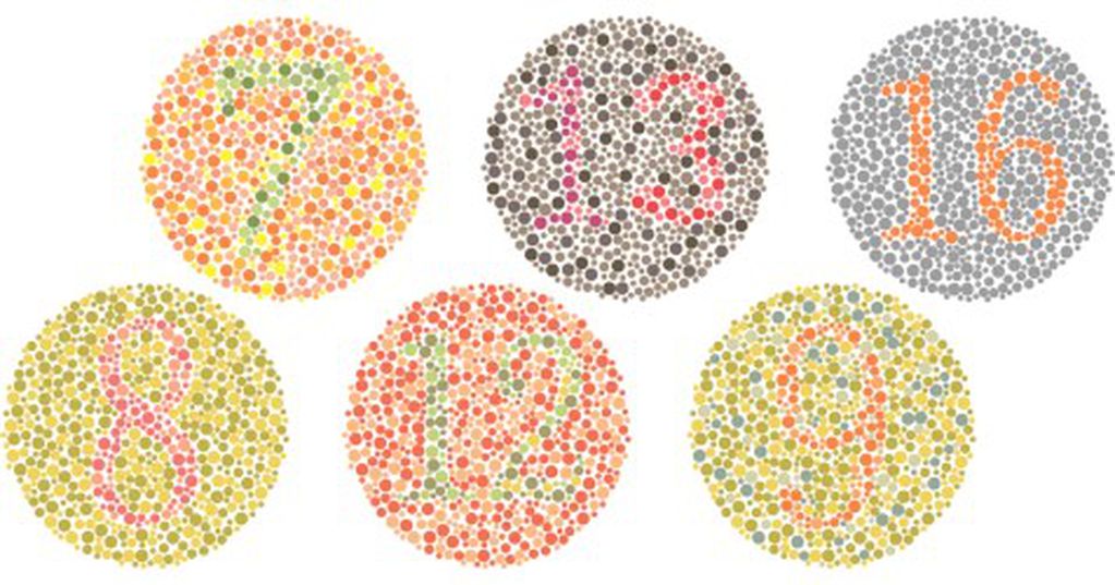 Una persona con una deficiencia de colores quizás no vea los números de este famoso test.
