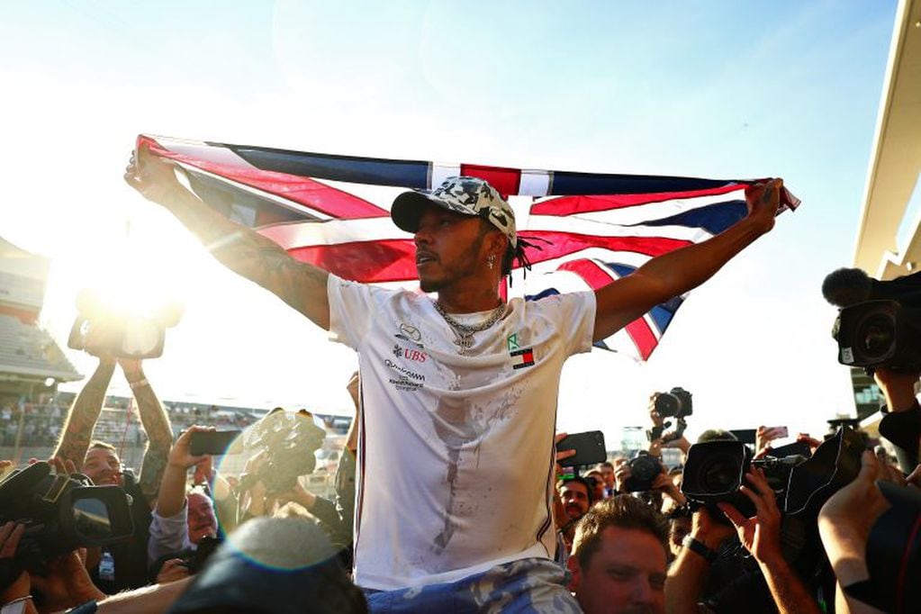 Lewis Hamilton celebra su sexto título (Foto: Dan Istitene/Getty Images/AFP)