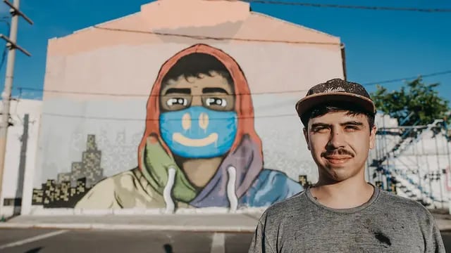 Artistas sanjuaninos pintaron murales para concientizar sobre el coronavirus