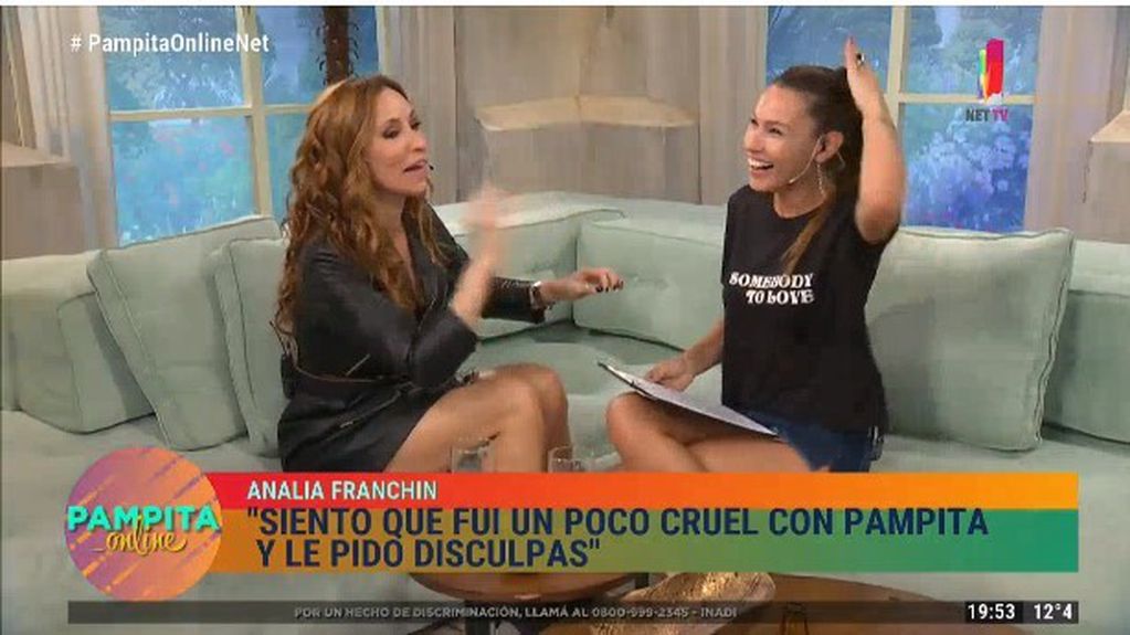 Analía Franchín se quebró en vivo al pedirle perdón al Pampita (Foto: Captura de video)