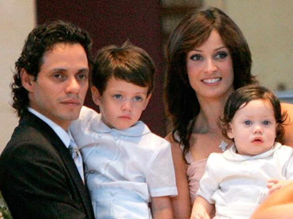 Dayanara Torres y Marc Anthony junto a sus hijos Cristian y Ryan Anthony