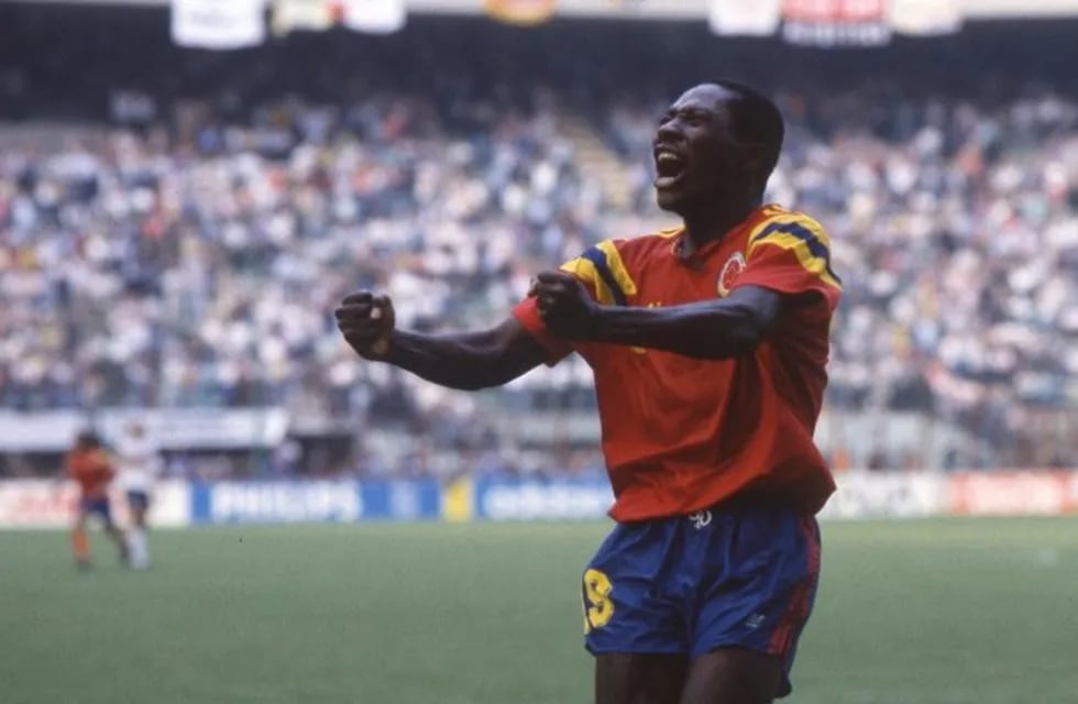 Freddy Rincón en el mundial de Italia 1990.