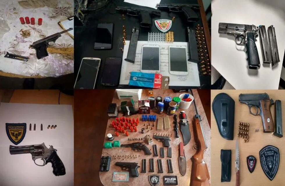 En agosto la Policía de Rosario secuestró más de 70 armas. (Ministerio de Seguridad)